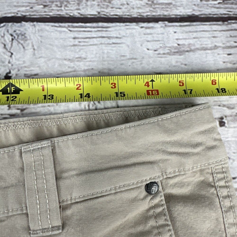 Columbia Men's Shorts Khaki Tan Lightweight Size 34/10 Hike Cotton Elastane Flaw - Picture 7 of 10